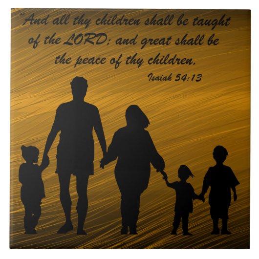 Isaiah 54:13 tegeltje (Voorkant)