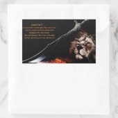 Isaiah 54:17 rechthoekige sticker (Tas)