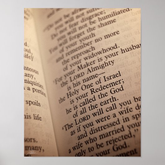 Isaiah 54:5 [Afdrukken] Poster (Voorkant)