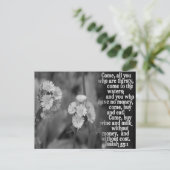 ISAIAH 55:1 BIBLE SCRIPTURE FAVORITE BRIEFKAART (Staand voorkant)