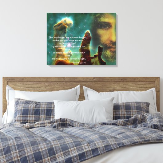 ISAIAH 55, 8-9 CANVAS AFDRUK (Insitu (Slaapkamer))
