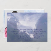 Isaiah 55 Bijbelse Scriptviering van het leven Kaart (Voorkant / Achterkant)