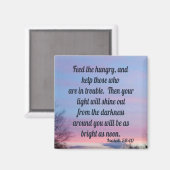 Isaiah 58:10 magneet (Voorkant / Achterkant)