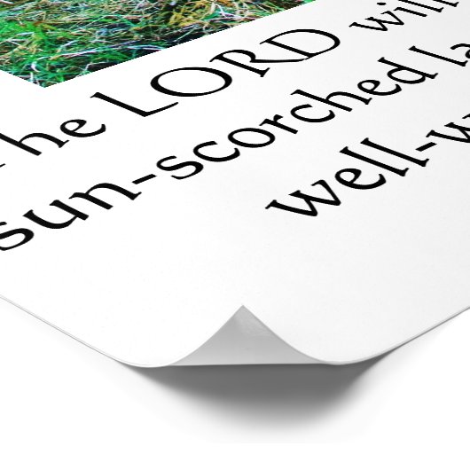 Isaiah 58:11 POSTER (Hoek)