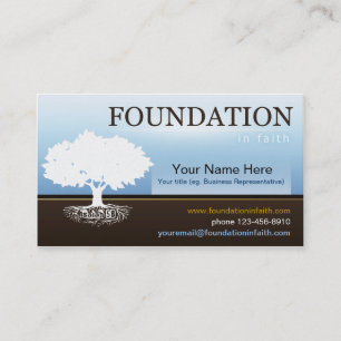 Isaiah 58 Foundation Faith Business Card Template Visitekaartje
