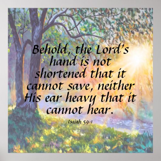 Isaiah 59:1 poster (Voorkant)