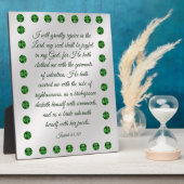 Isaiah 61:10 Plaque Fotoplaat (Zijkant)