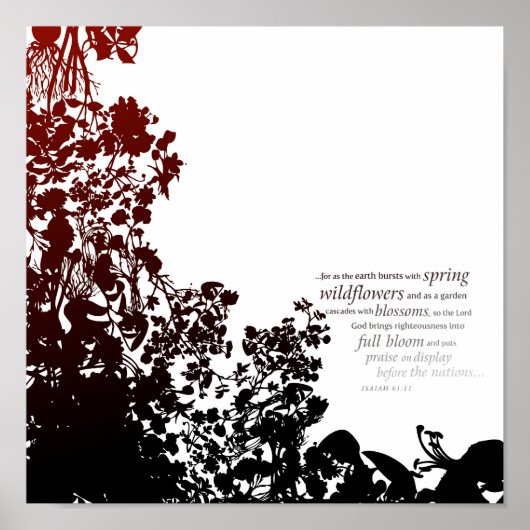 Isaiah 61:11 poster (Voorkant)