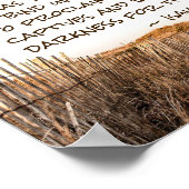 Isaiah 61:1 Bind omhoog de gebroken haren, Manuscr Poster (Hoek)