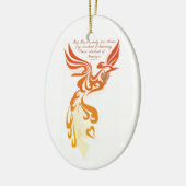 Isaiah 61 Phoenix Oval Ceramic Ornament (Links)