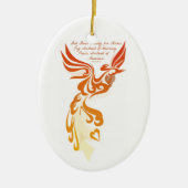 Isaiah 61 Phoenix Oval Ceramic Ornament (Voorkant)