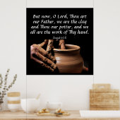 Isaiah 64:8 poster (Keuken)