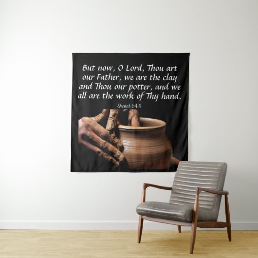 Isaiah 64:8 wandkleed (In situ)