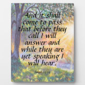 Isaiah 65:24 fotoplaat (Voorkant)