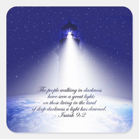 Isaiah 9:2 Kerst sticker (Voorkant)