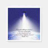 Isaiah 9:2 kerstfoto servet (Voorkant)