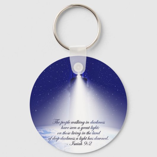 Isaiah 9:2 kerstfoto sleutelhanger (Voorkant)