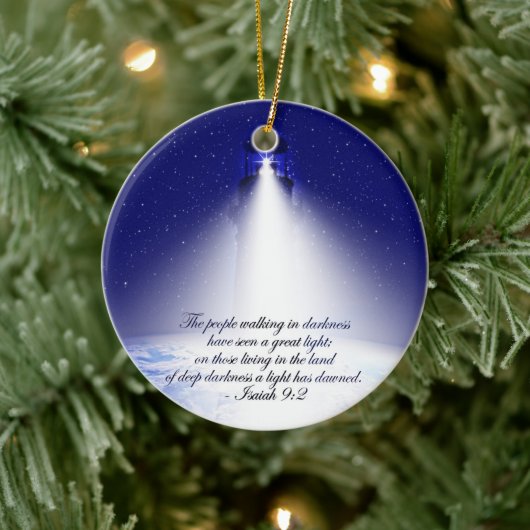 Isaiah 9:2 Kerstmis Keramisch Ornament (Boom)