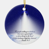 Isaiah 9:2 Kerstmis Keramisch Ornament (Voorkant)
