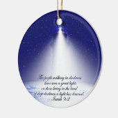 Isaiah 9:2 Kerstmis Keramisch Ornament (Links)