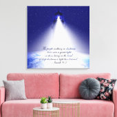 Isaiah 9:2 kerststaartafdruk canvas afdruk (Insitu (Woonkamer))