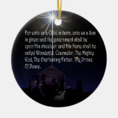 Isaiah 9:6-7 CHRISTMAS ORNAMENT BETHLEHEM (Voorkant)