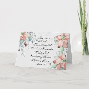 Isaiah 9:6 Hij zal Wonderful worden genoemd.. Kers Kaart