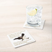 Isaiah Bible Verse Vierkante Kartonnen Onderzetter (Insitu)