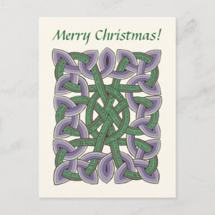 isaiah Bijbel verse in Scottish Celtic Knot Feestdagenkaart