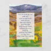 Isaiah Scripture Prayer Kaart bergen Landschap (Voorkant)