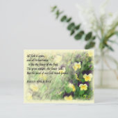 Isaïe40:6...8 carte postale (Debout devant)