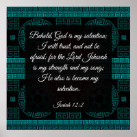 Isaïe 12:2 Poster