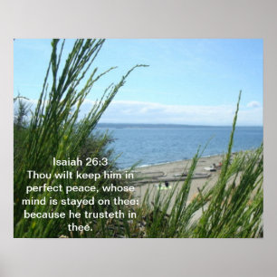 Isaïe 26:3 Poster