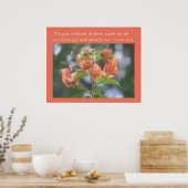 Isaïe 40:8 Poster (Alabama Sunset Bougainvilliers) (Cuisine)