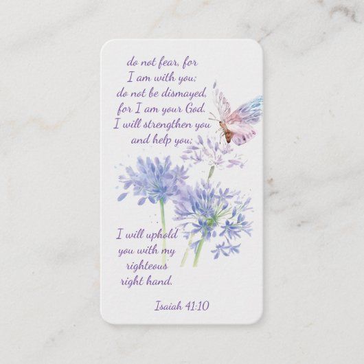 Isaïe 41:10 Ecriture Carte mémoire (Devant)