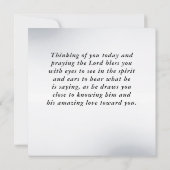 Isaïe 43:18 Je fais une nouvelle chose carte de la (Dos)