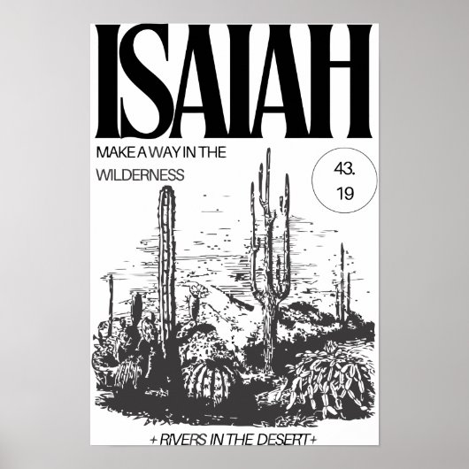 Isaïe 43:19 Affiche Frayer un chemin (Devant)