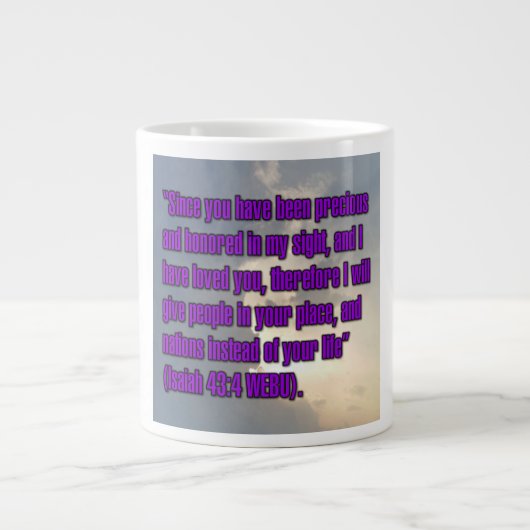 Isaïe 43:4 Mug WEBU (Devant)