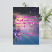 Isaïe 44:6 KJV Bible Verse Pic Appartement Carte d (Debout devant)