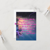 Isaïe 44:6 KJV Bible Verse Pic Appartement Carte d (Devant/Arrière en situation)