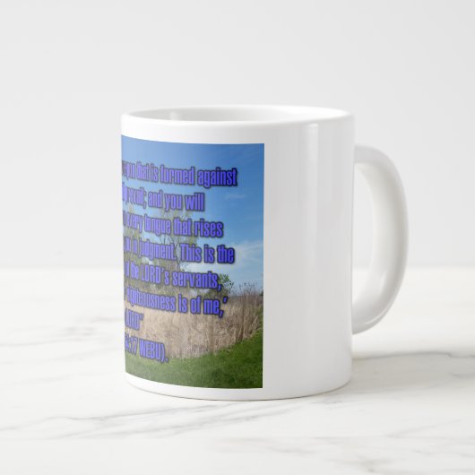 Isaïe 54:17 Mug WEBU (Devant droit)