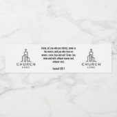 Isaïe 55:1 Étiquette d'eau (Étiquettes simples)