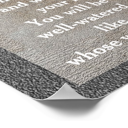 Isaïe 58:11 - affiche (Coin)