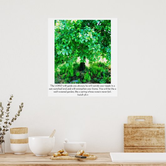 Isaïe 58:11 POSTER (Cuisine)