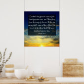 Isaïe 59:19 Poster (Cuisine)