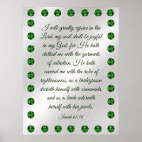 Isaïe 61:10 Poster