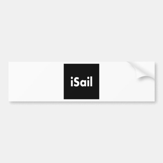 iSail Bumpersticker (Voorkant)