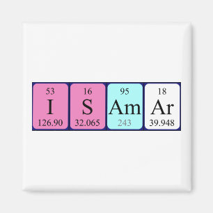 Isamar periodiek table name magnet magneet