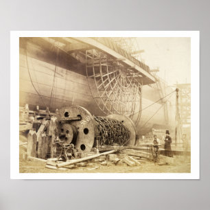 Isambard Kingdom Brunel (1806-59) naast de "Grea" Poster