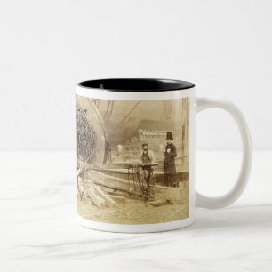 Isambard Kingdom Brunel (1806-59) naast de "Grea" Tweekleurige Koffiemok